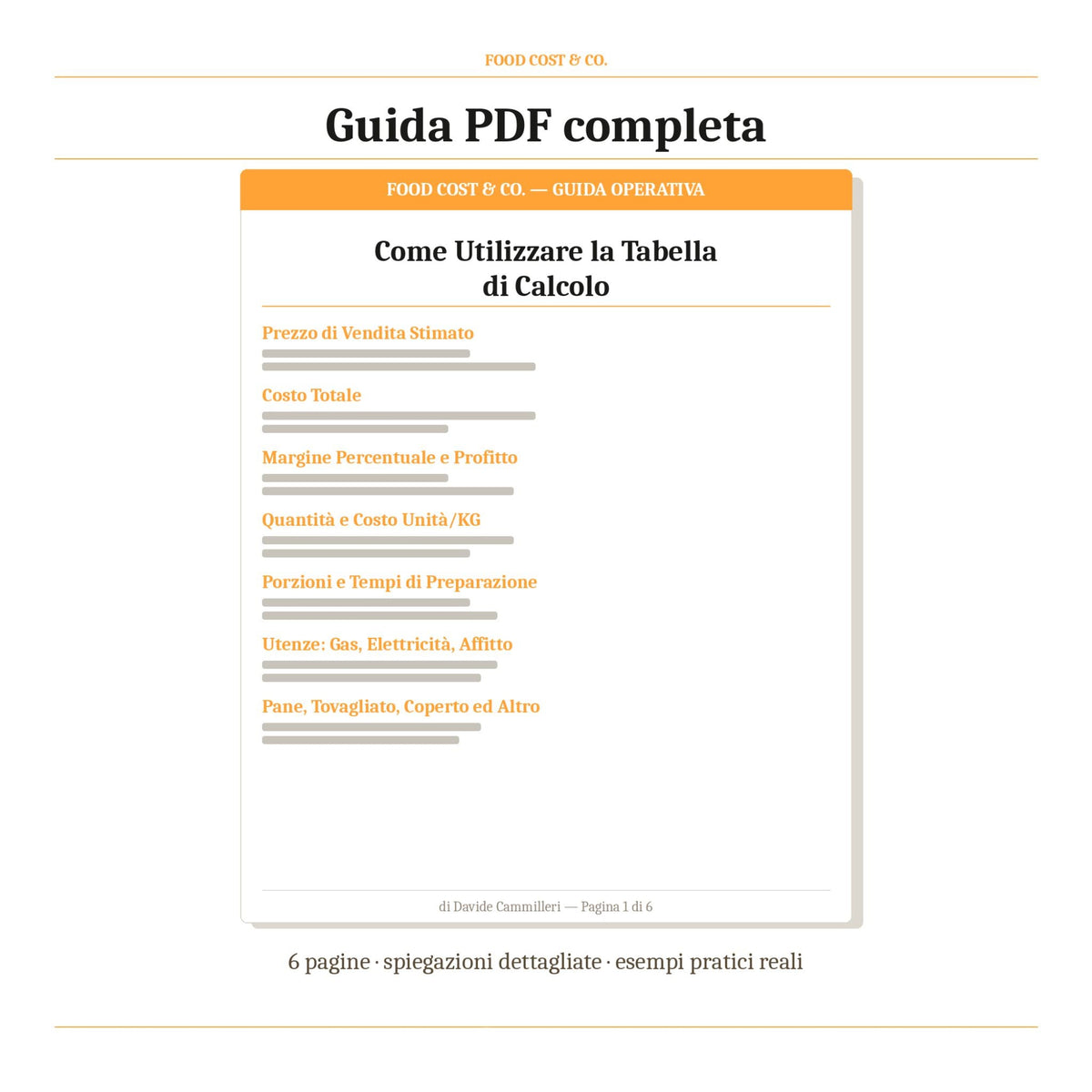 Food Cost & Co. - Guida operativa per chef e ristoratori - FoodCost&Co