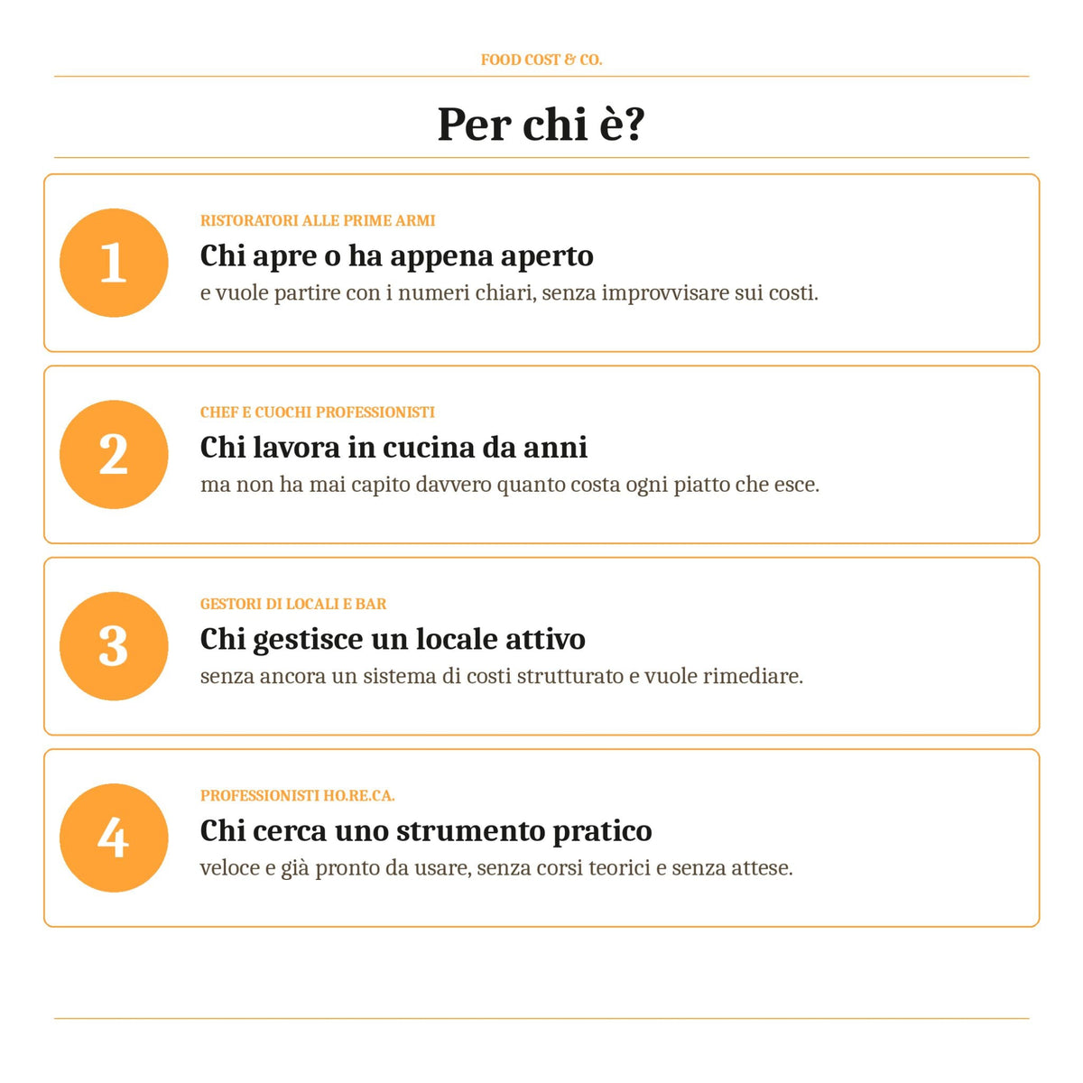 Food Cost & Co. - Guida operativa per chef e ristoratori - FoodCost&Co